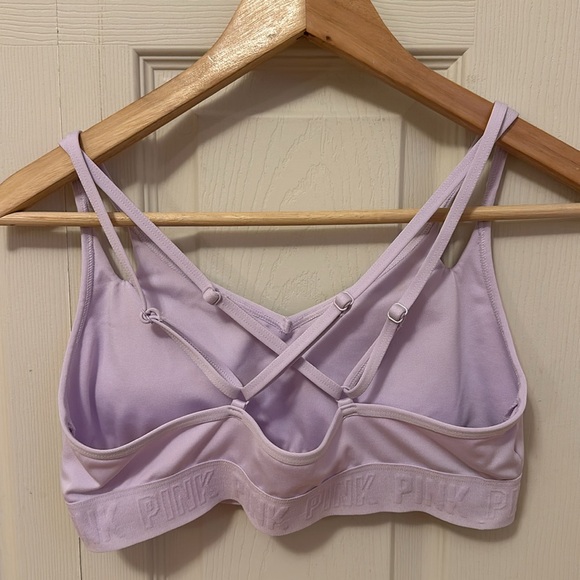 Victoria secret Pink active lavender sports bra size medium - Picture 3 of 4
